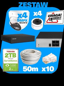 Zestaw monitoringu 4-kamerowego Sony