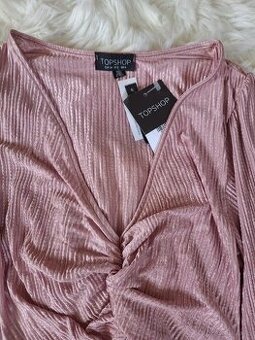 Stylowa bluzka pudrowy róż