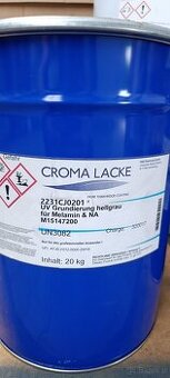 Podkład UV Croma Lacke – 20 kg – jasnoszary do płyt meblowyc