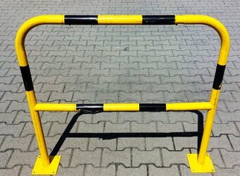 Barierki stalowe ochronne żółto-czarne