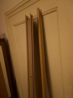 Drzwi wewnętrzne 80 cm ościeżnice lamele drewniane lakierowa