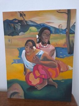 Paul Gauguin, SPRZEDAM OBRAZ OLEJNY, interpretacja