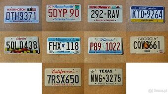 10x oryginalna tablica rejestracyjna USA