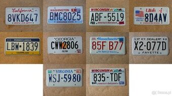 10x oryginalna tablica rejestracyjna USA