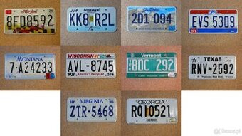 10x oryginalna tablica rejestracyjna USA