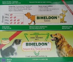BIHELDON Tabletki na pasożyty dla psa i kota (DRONTAL - 1