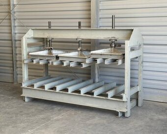 Prasa półkowa do drewna 3-sekcyjna 225 × 100 cm – solidna ra