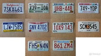10x oryginalna tablica rejestracyjna USA