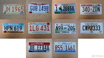 10x oryginalna tablica rejestracyjna USA