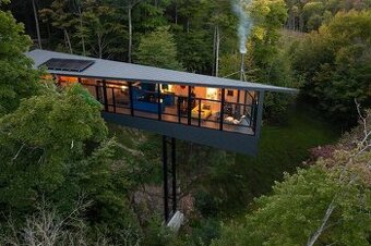 Domy WK1 w lesie vintage