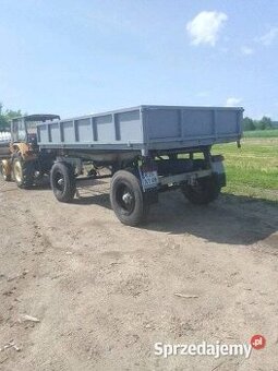 PRZYCZEPA WYWROTKA D-47 po remoncie nowe blachy