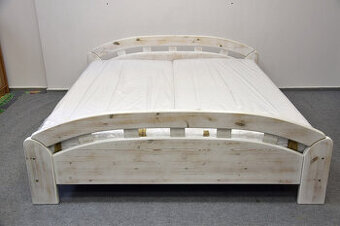 łóżko z materacami z drewna sosnowego - komplet jak nowy