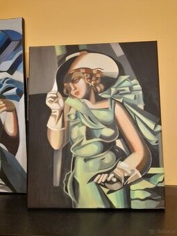 Sprzedam obraz Tamara Łempicka- Kobieta w kapeluszu 40 na 50