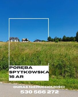 Poręba Spytkowska działka budowlana 16 ar