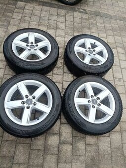 Alufelgi audi 16 cali z oponami zimowymi