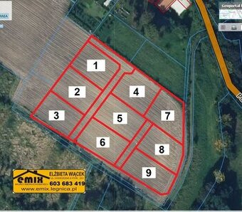 Działki budowlane w Złotoryi - ulica Polna