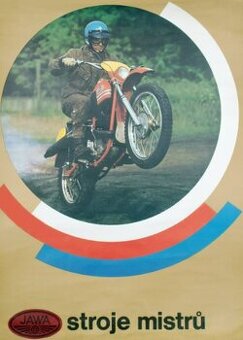 Plakat JAWA Enduro Competition Květoslav Mašita
