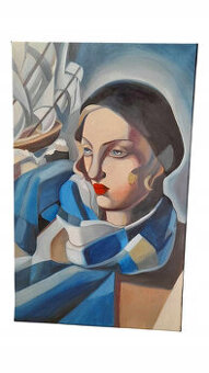 Sprzedam obraz - Tamara Łempicka Kobieta z łódkami
