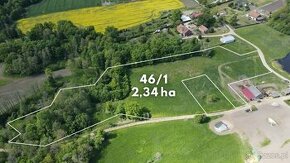 Działka Sporwiny / 2,34 ha / warunki zabudowy / prąd