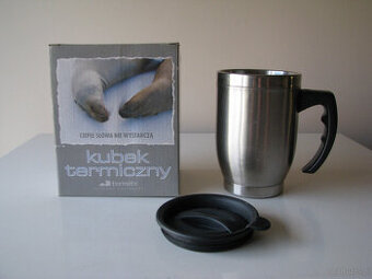 Stalowy kubek termiczny Termite z pokrywką