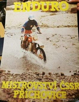 Plakat JAWA Enduro Jozef Chovančík Příchovice