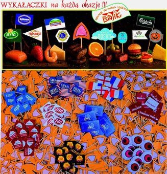 Wykałaczki - pikery - flagowymi degustacyjne