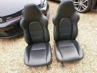 Porsche 911 / 996 czarne skórzane fotele turbo elektryczne