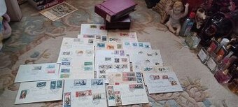107 sztuk kopert obiegowych ze znaczkami Niemcy / NRD / DDR