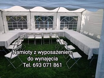 Namioty imprezowe wraz z wyposażeniem