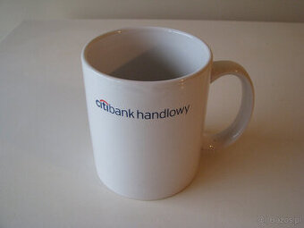 Kubek porcelanowy z napisem Citi Bank Handlowy