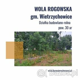 Wola Rogowska działka budowlano-rolna 30 ar