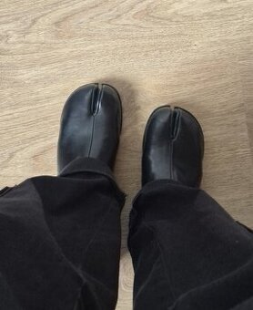 Tabi of black blue 38 y2k alt margiela mule