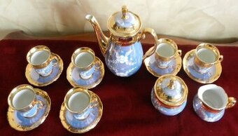 Zestaw do herbaty bez oznaczeń Bohemia 1 połowa. XX wiek