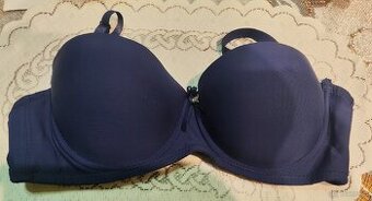 Biustonosz TEYI  granatowy PUSH UP 85B