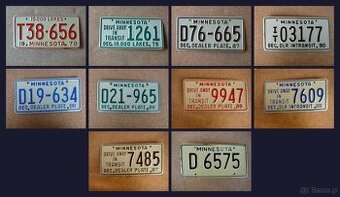 10x oryginalna tablica rejestracyjna USA