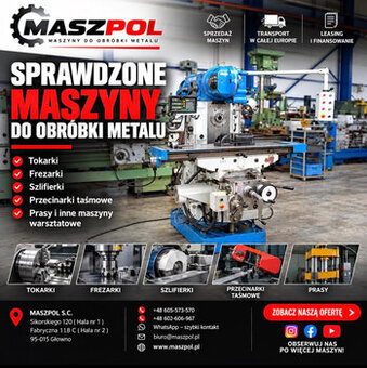 TOKARKA - FREZARKA - SZLIFIERKA maszyny do obróbki metalu ZO