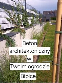 Daszki ogrodzeniowe z betonu architektonicznego