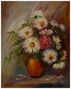 Astry obraz olejny 44cm-35cm dostępny