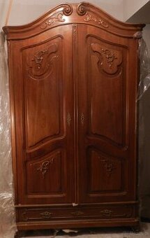 Dwie szafy Wiedeński Barok Drewno Brązowe