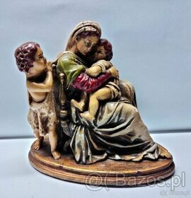 Stara figura Matka Boska, Boża z dzieciątkiem Jezus-Unikat