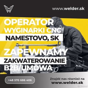 Operator wyginarki CNC (alt) — Namestovo SK