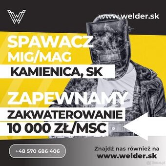 Spawacz MIG/MAG — Kamienica SK | 10 000 zł/msc