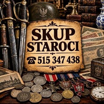 Skup staroci, monety, medale, antyki, banknoty PRL