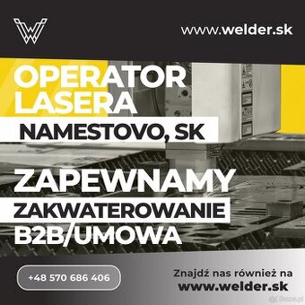 Operator lasera — Namestovo SK | B2B/Umowa
