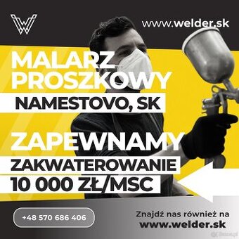 Malarz proszkowy — Namestovo SK | 10 000 zł/msc