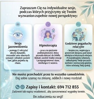 Sesje jasnowidzenia / hipnozy