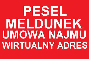 oferuje LEGALNY MELDUNEK na pobyt stały lub czasowy