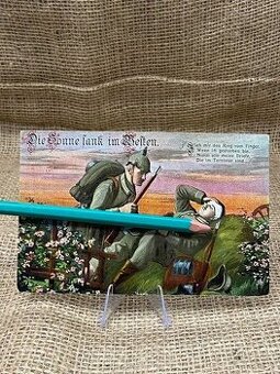 B307 pocztówka original wojsko Pruskie 1916 ww1 LUX