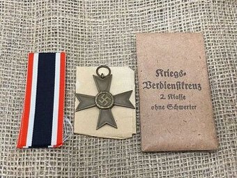 Komplet krzyż KVK Deschler syg 1 mint oryginal ww2 wh