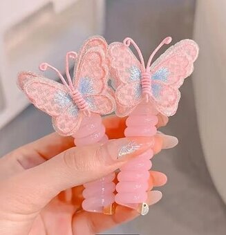 Gumki do włosów Motylek - 1para